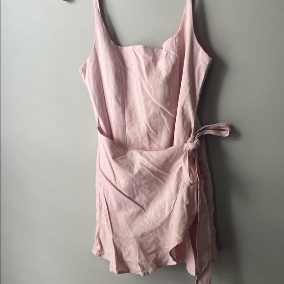 NWT princess Polly pink wrap mini dress - Picture 1 of 5